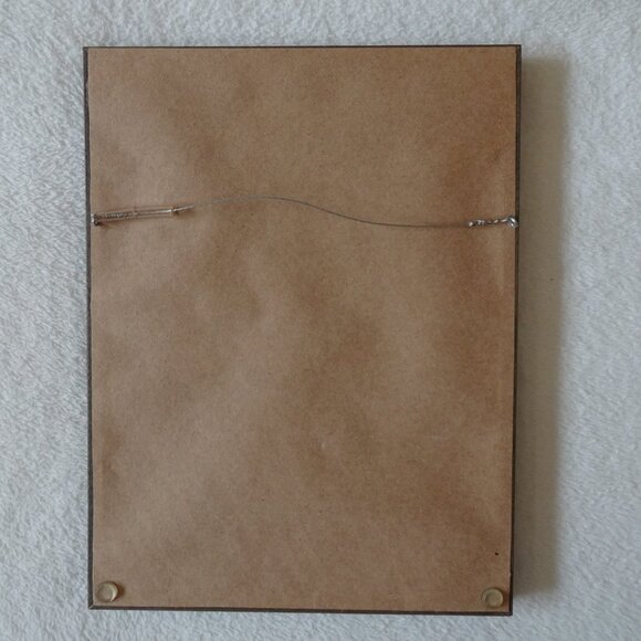 Vintage Framed Bird Embroidery Cross Stitch Canary Design 10"x13" Yellow Green - Picture 10 of 10